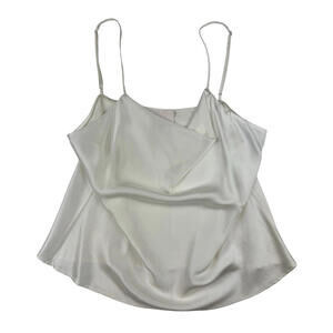 Cinq a Sept Marta Silk Cami Tank Top Ivory Size M